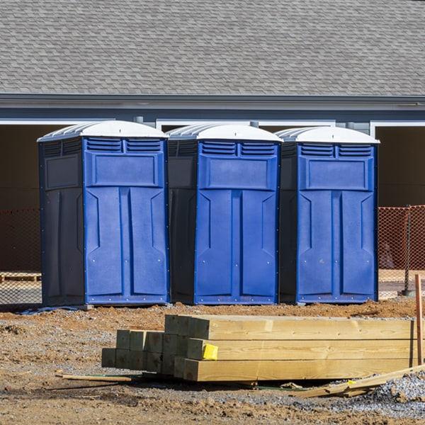 what is the maximum capacity for a single portable toilet in Manchester NJ